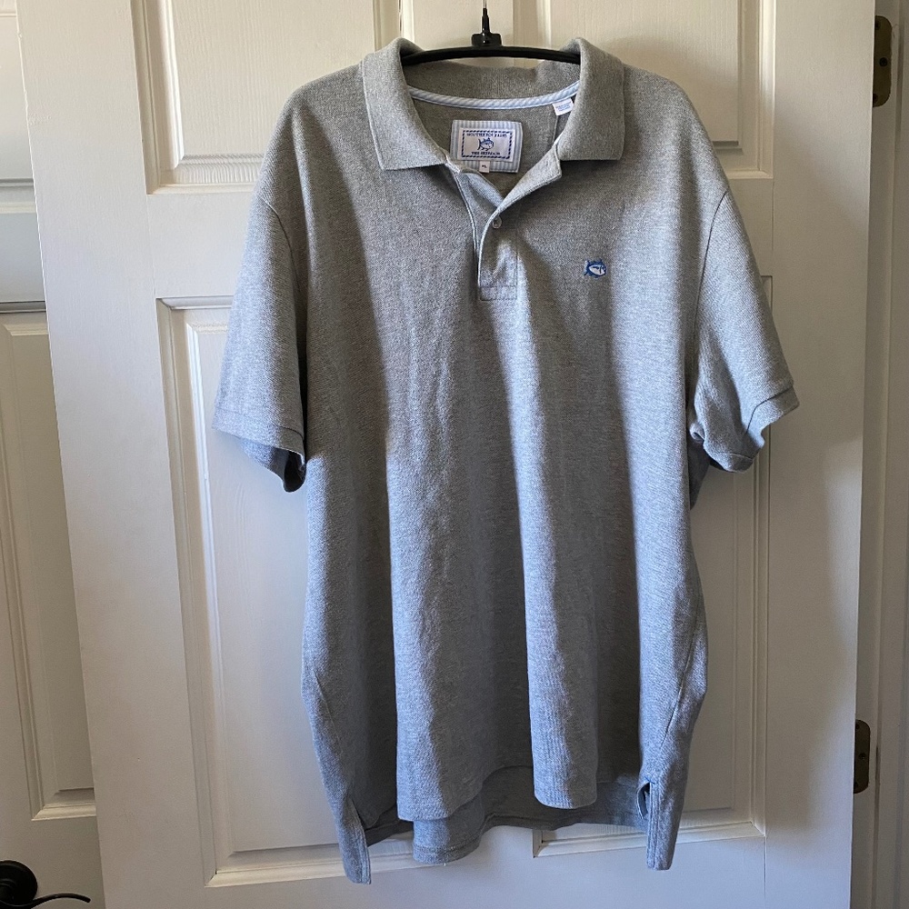 Southern Tide - The Skipjack Polo - Gray - XL